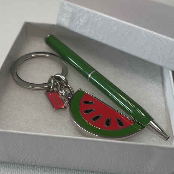 Coach Green Pen and Watermelon Keychain - Picture 4 of 4